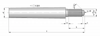 ISO 8737 Штифт конический с цапфой и резьбой, конус 1:50, сталь 12 x 140 PU=S