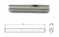 DIN 975 10.9 Шпилька резьбовая, цинк M 12 x 2000 Китай