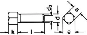 DIN 479 Винт установочный с квадратной головкой и подголовком, с коротким цилиндрическим концом, ГОС