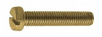 DIN 84 латунь Винт с цилиндрической головкой со шлицем, никель M 6 x 10 (200 шт.) Европа