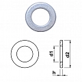 ISO 7092 Шайба круглая плоская 200 HV, цинк 12/13 x 20 x 2 PU=S(1000 шт) Европа