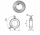 DIN 705 1.4305 (A1) Кольцо установочное форма А, легкого исполнения A 45 x 70 x 18 PU=S (1 шт.) Евро