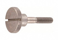 DIN 465 Винт с накатанной головкой (с накаткой), с прямым шлицем, нажимной