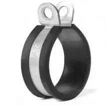 DIN 3016 Хомут с накладками из стали с резинкой