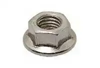 Гайка шестигранная с зубчатым фланцем DIN 6923 A2 A4 и насечками