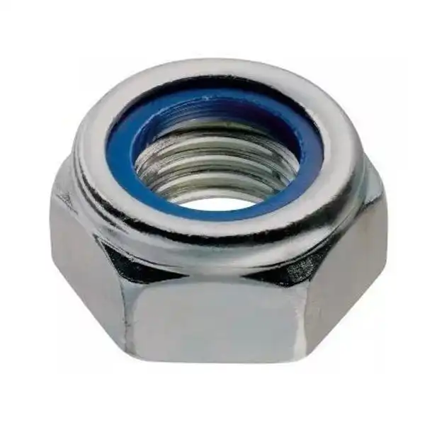 ISO 10511 Гайка самоконтрящаяся низкая со стопорным кольцом из нейлона