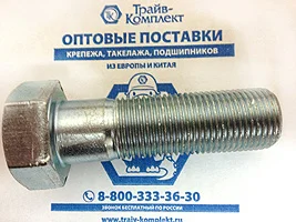 DIN 960 Болт с шестигранной головкой с метрической мелкой и супермелкой резьбой, неполная резьба 