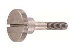 DIN 465 Винт с накатанной головкой (с накаткой), с прямым шлицем, нажимной