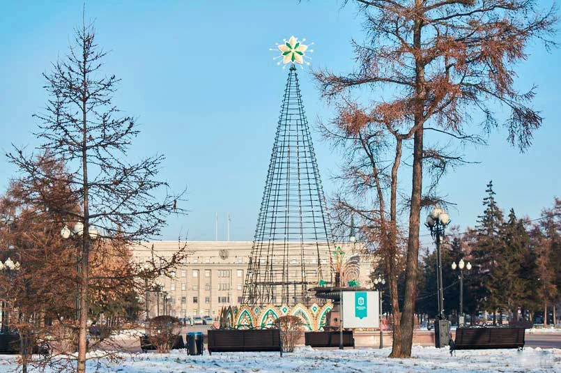 Фото Сборка городской ели