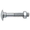 DIN 603 Болт мебельный с полукруглой головкой и гайкой, цинк M 16 x 60 PU=S (50 шт.) Европа