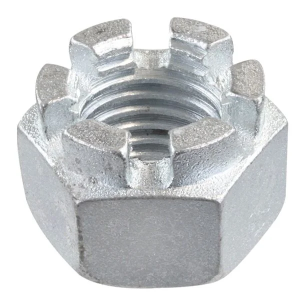 DIN 935 Гайка стальная шестигранная корончатая