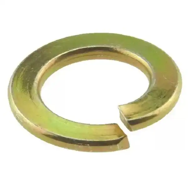 DIN 127В Шайба пружинная (гровер), желтый цинк 24 (100 шт.) Европа