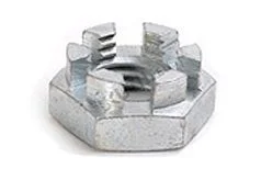DIN 937 Гайка корончатая низкая, до М10 - прорезная, под шплинт