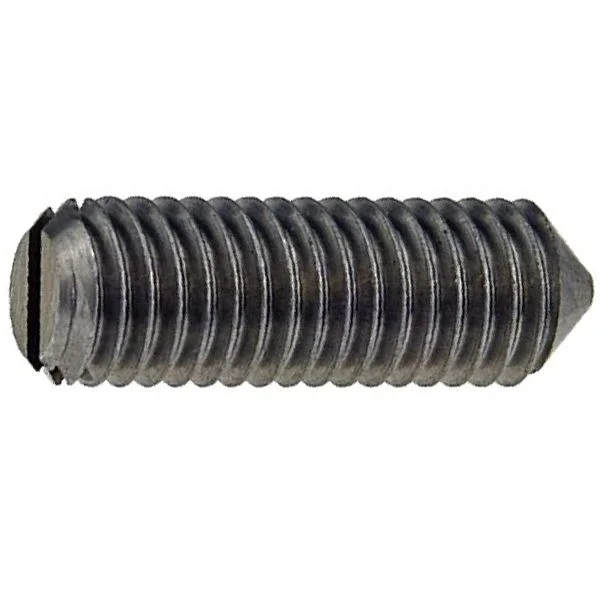 DIN 553 14 H Винт установочный с прямым шлицем и острым концом M 4 x 10 PU=S (1000 шт.) Европа