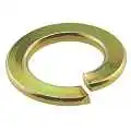 DIN 127В Шайба пружинная (гровер), желтый цинк 24 (100 шт.) Европа