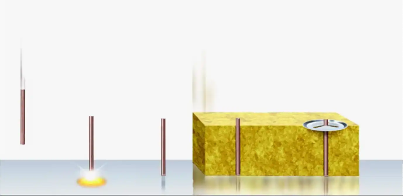 Фото шпилька (штифт) приварная омедненная для крепления теплоизоляции