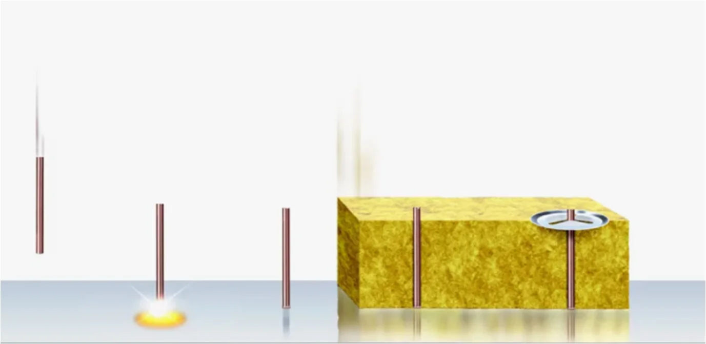 Фото шпилька (штифт) приварная омедненная для крепления теплоизоляции