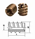 DIN 7965 Муфта мебельная резьбовая, цинк M 8 x 18 PU=S (100 шт.) Европа