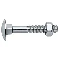 DIN 603 Болт мебельный с полукруглой головкой и гайкой M 6 x 60 (200 шт.) Европа