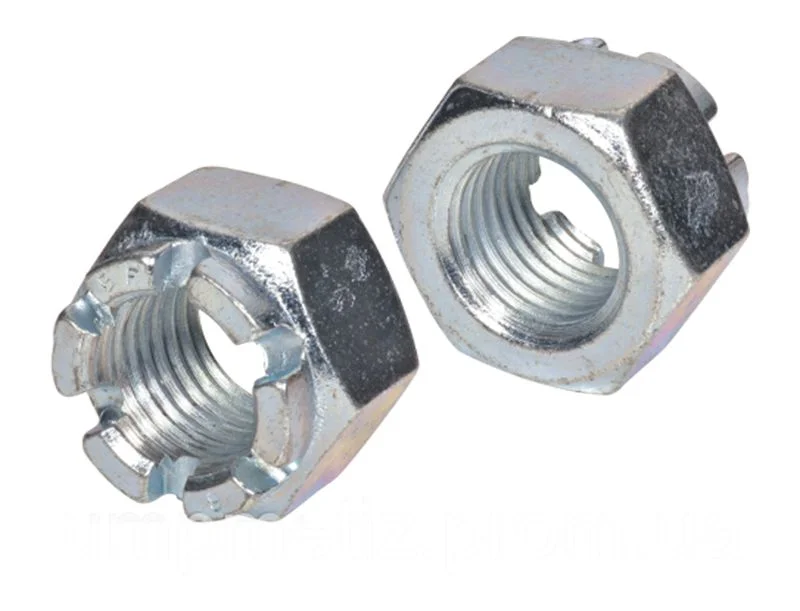 DIN 935 Гайка шестигранная корончатая