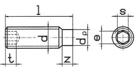 винт DIN 915