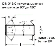 Фото высокопрочные винты DIN 913