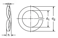 Фото DIN 128 Шайба стальная пружинная форма А
