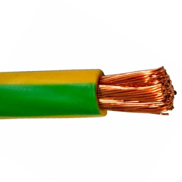 Провод силовой ПуГВ 1х6 желто-зеленый ТРТС многопроволочный