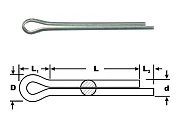 ГОСТ 397-79 Шплинт прямой 6,3х63