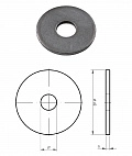 ISO 7094 Шайба круглая плоская с увеличенным внешним диаметром, цинк 20 PU=S (50 шт) Европа