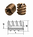 DIN 7965 Муфта мебельная резьбовая, цинк M 8 x 18 PU=S (100 шт.) Европа
