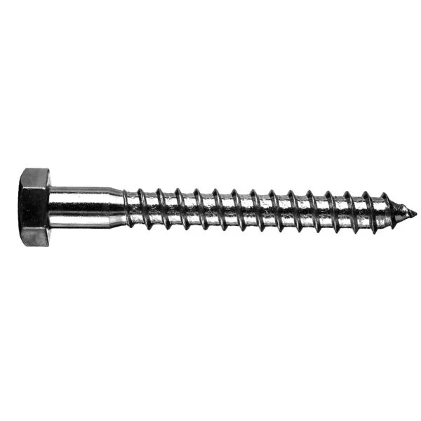 DIN 571 Шуруп с шестигранной головкой (глухарь), цинк 6 x 55 PU=S (200 шт.) Европа