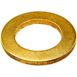 DIN 439 Гайка шестигранная низкая с фаской, латунь BM 4