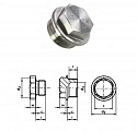 DIN 7604 A2 Form A Пробка с короткой цапфой с магнитом и отверстиями AM 30 x 1,5 Россия