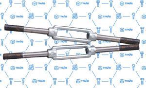 Талрепы DIN 1480 с концевиками шпилька-шпилька