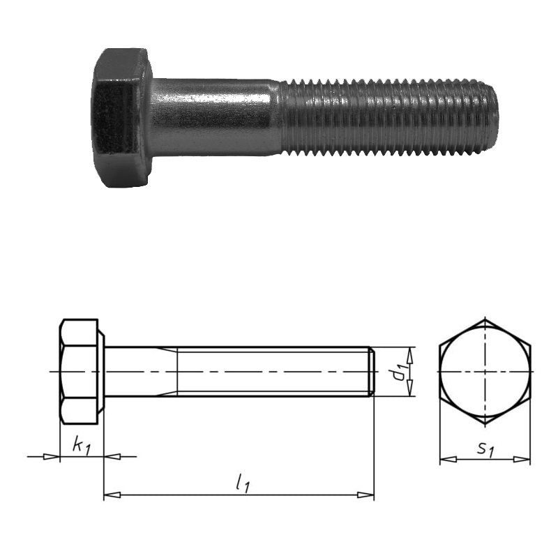 Болт шестигранный с неполной резьбой. Din 931 10.9. Болт неполная резьба din931 цинк м16х100. Болт с шестигранной головкой с неполной резьбой. Болт м8.6GX35.66.019.