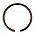 DIN 7993 Кольцо стопорное пружинное из круглой проволоки для валов A25 
