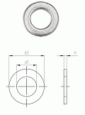 ISO 7090 A2 Шайба круглая 200 HV, с фаской 6/6,4 x 12 x 1,6 PU=S (200 шт.) Европа