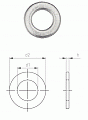 ISO 7090 A4 Шайба круглая 200 HV, с фаской 6/ 6,4 x 12 x 1,6 PU=К (200 шт.) Европа