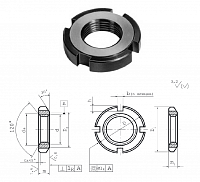 Чертеж шлицевой гайки