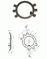 Шайба стопорная din 5406